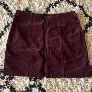 Faux Suede Skirt